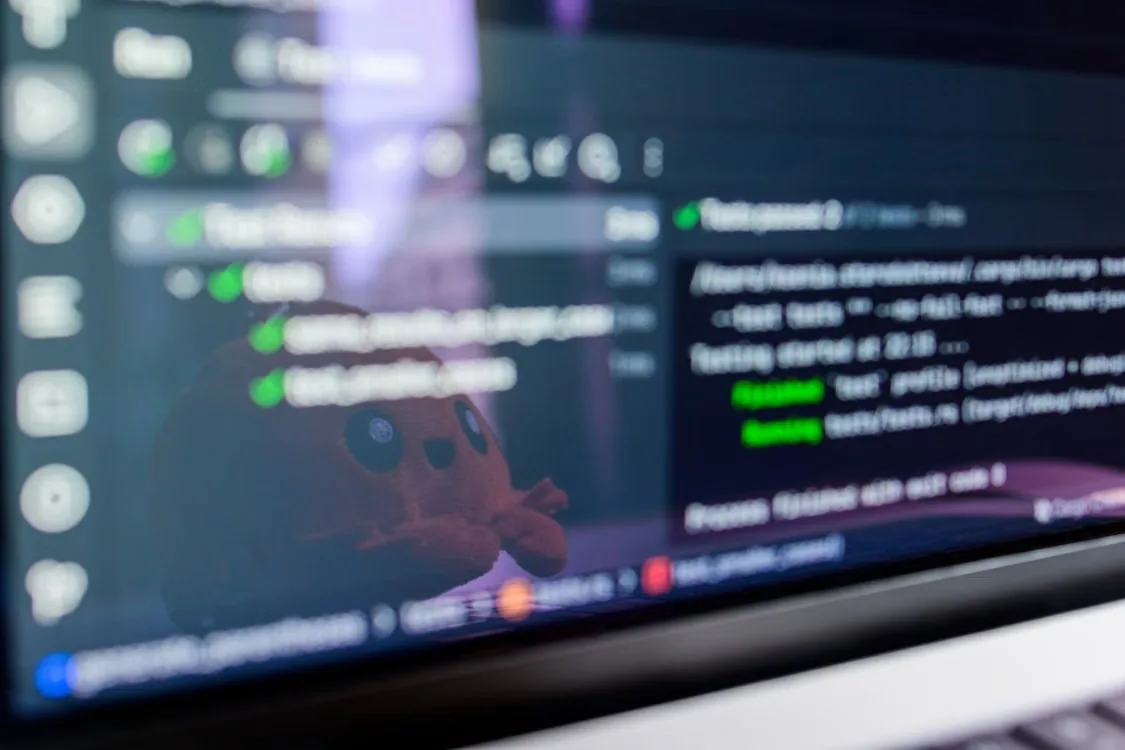 Automated tests passing on a developer screen